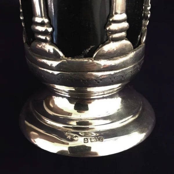 Antico portafiori in argento