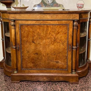 Antica credenza Vittoriana in radica di noce