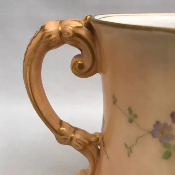 Antico portabottiglia a due manici in porcellana inglese “Royal Worcester”