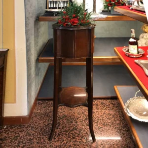 Antico portavasi inglese in mogano
