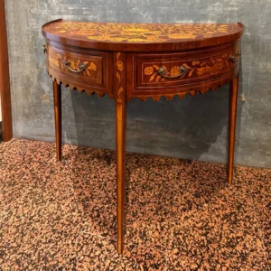 Antica mezzaluna olandese in mogano