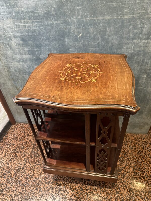 Antica libreria girevole in mogano - immagine 6