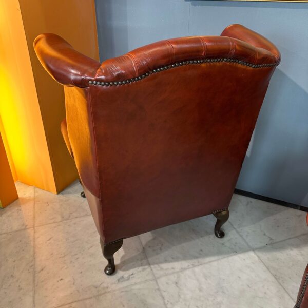 Coppia di poltrone "Queen Anne" color "Burnt Sienna" - immagine 10