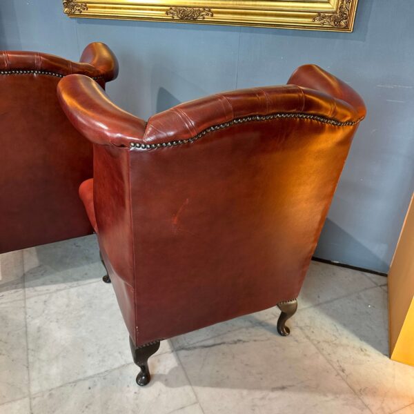 Coppia di poltrone "Queen Anne" color "Burnt Sienna" - immagine 4