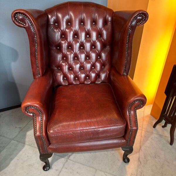 Coppia di poltrone "Queen Anne" color "Burnt Sienna" - immagine 7