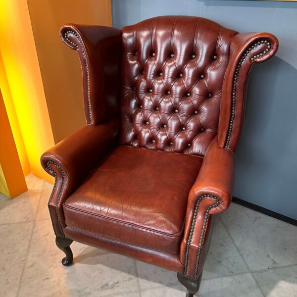 Coppia di poltrone "Queen Anne" color "Burnt Sienna" - immagine 9