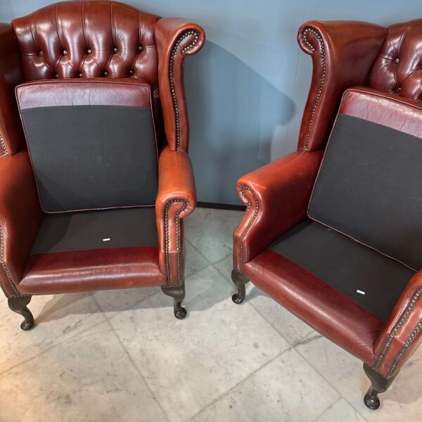 Coppia di poltrone "Queen Anne" color "Burnt Sienna" - immagine 5