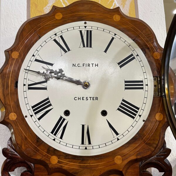 Antico "Pub Clock" da parete in Noce - immagine 4
