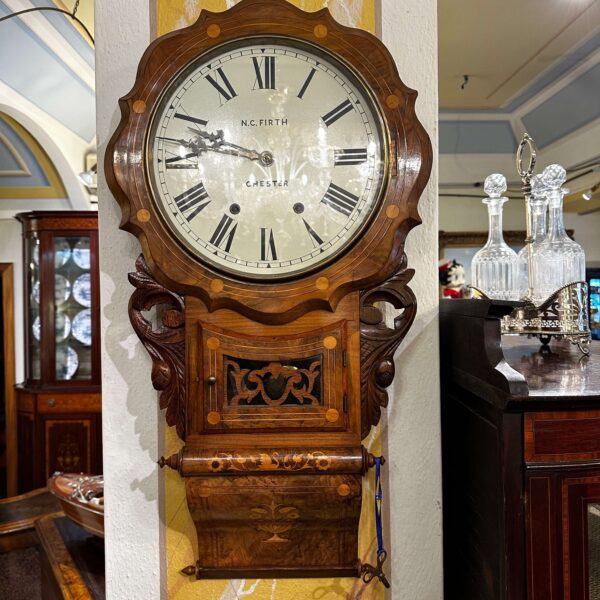 Antico "Pub Clock" da parete in Noce