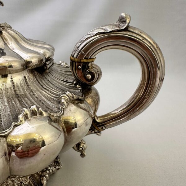 Antica Teiera in Argento originaria Inglese - immagine 9