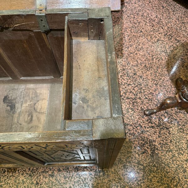 Antica Cassapanca Inglese in Rovere - immagine 3