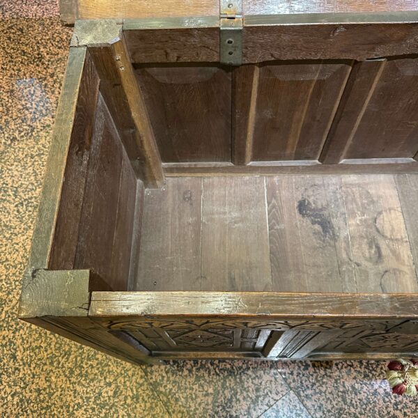 Antica Cassapanca Inglese in Rovere - immagine 7