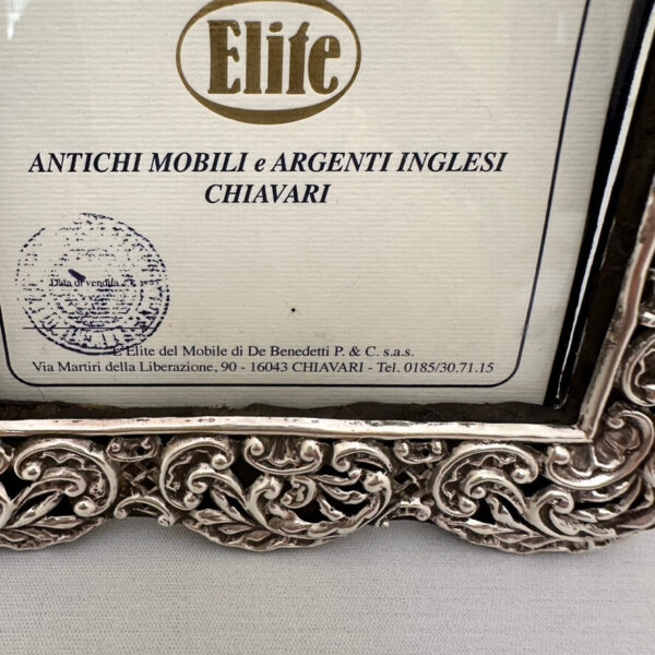 Antica cornice Inglese in Argento - immagine 6