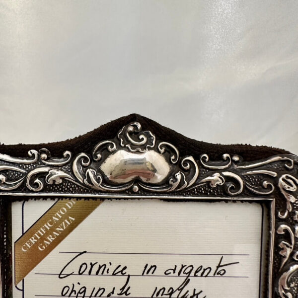 Antica cornice Inglese in Argento - immagine 4