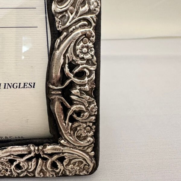 Antica cornice Inglese in Argento - immagine 4
