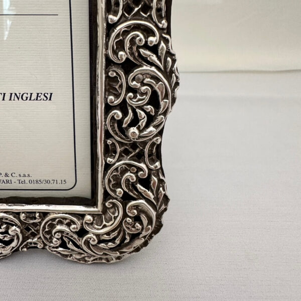 Antica cornice Inglese in Argento - immagine 3