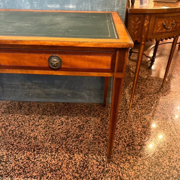 Antico Tavolo Scrittoio Inglese in Satinwood - immagine 7