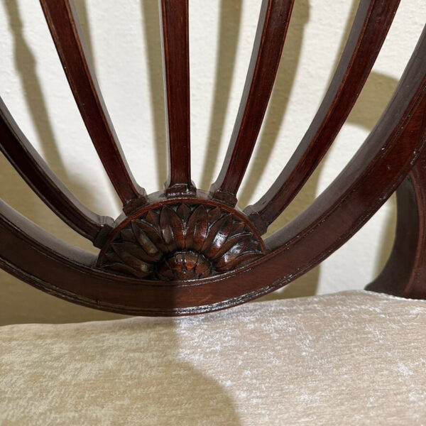 Coppia di Poltroncine Vittoriane Inglesi in Mogano - immagine 4